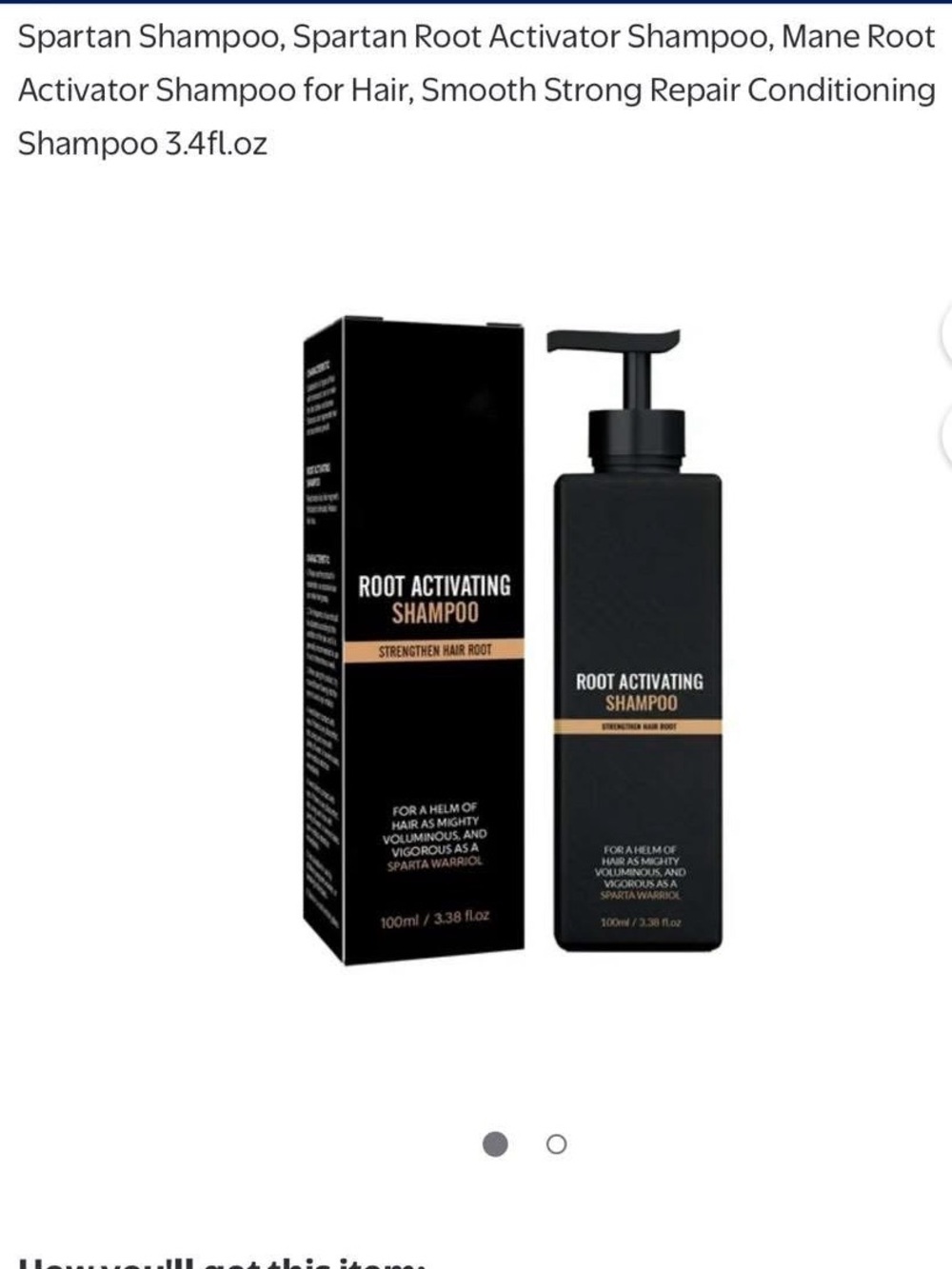 Root Activating Shampoo - Black
